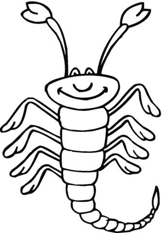 Scorpion 18 Coloring Page